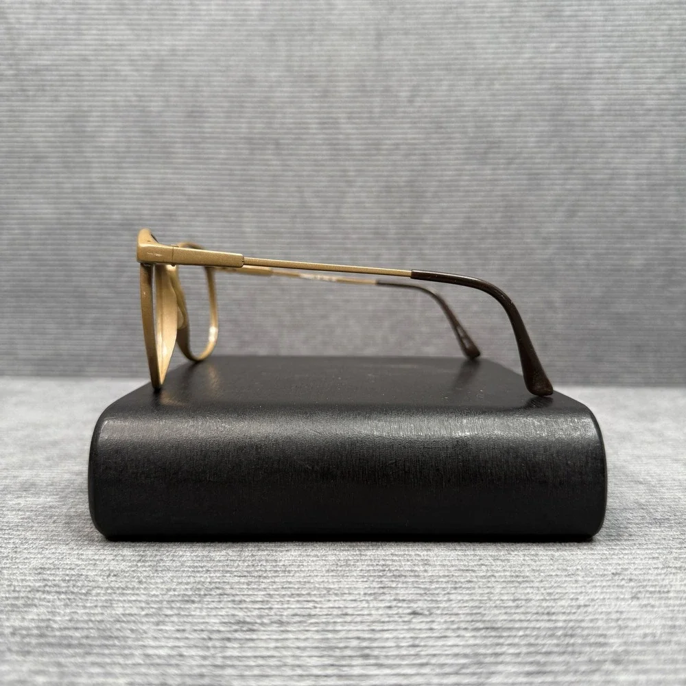 Carbonyl by Viva Vintage Round Gold Eyeglasses Frames Japan Mod 728 Col 044 140